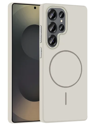Joko Samsung Galaxy S25 Ultra Broş Magsafe Kapak - Krem