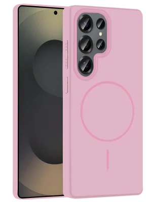 Joko Samsung Galaxy S25 Ultra Broş Magsafe Kapak - Pembe