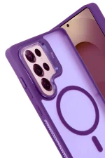 Joko Samsung Galaxy S25 Ultra Flet Lens Magsafe Kapak - Derin Mor - Görsel 2