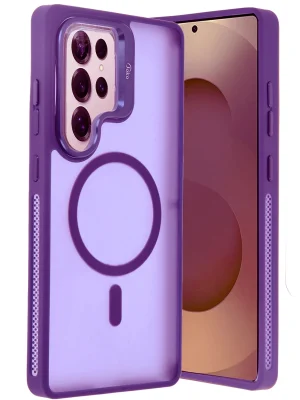 Joko Samsung Galaxy S25 Ultra Flet Lens Magsafe Kapak - Derin Mor