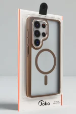 Joko Samsung Galaxy S25 Ultra Winner Magsafe Kapak - Gold - Görsel 3