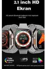 Joko Ultra 8 2.1 inç IPS Ekran Konuşma ve NFC Özellikli Akıllı Saat - Gümüş - Görsel 2