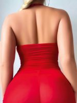 Kadın Kırmızı Tül Zincir Fantezi Kostüm 2177 - Görsel 2