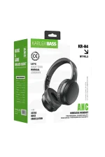 Karler Bass KRH4 Aktif Gürültü Engelleyici Özellikli Kafaüstü Kablosuz Bluetooth Kulaklık - Siyah - Görsel 3