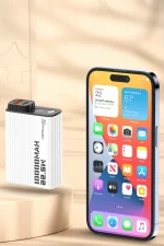 Konfulon A40Q 10.000 mAh PD 20W Mini Powerbank - Siyah-Beyaz - Görsel 4