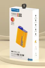 Konfulon A40Q 10.000 mAh PD 20W Mini Powerbank - Siyah-Beyaz - Görsel 5