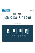 Konfulon A6Q 22.5W Usb 3.0 ve 20W Type-C Çıkışlı 10.000 mAh PD Powerbank - Siyah - Görsel 4
