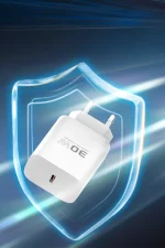 Konfulon C87C 30W Type-C Çıkışlı Ekstra DL50 1M Type-C to Lightning Kablolu PD Şarj Cihazı - Beyaz - Görsel 3