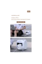 Konfulon CN01 Powerbank 45.000 mAh Kamp Şarj PD - Beyaz - Görsel 3