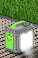 Konfulon CN04 Powerbank 300W 60.000 mAh 5W Led Işıklı Kamp Şarj PD 60W - Gri - Görsel 3