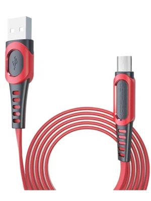 Konfulon DC01 Süper Hızlı Micro USB Kablo 1M 2.4A - Kırmızı
