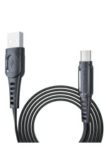 Konfulon DC01 Süper Hızlı Micro USB Kablo 1M 2.4A - Siyah