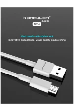 Konfulon DC04 Süper Hızlı Micro USB Kablo 1M 2A - Görsel 2