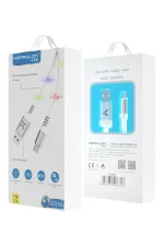 Konfulon DC09 Ses Duyarlı Işıklı Micro USB Kablo 1M 2A - Siyah - Görsel 2