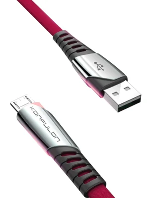 Konfulon DC16 Micro USB Kablo 1M 2.4A - Kırmızı