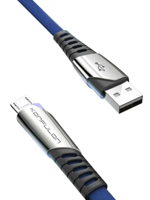 Konfulon DC16 Micro USB Kablo 1M 2.4A - Mavi