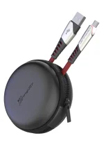 Konfulon DC16 Micro USB Kablo 1M 2.4A - Siyah - Görsel 2