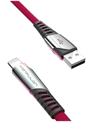 Konfulon DC17 Lightning Kablo iphone Uyumlu 1M 2.4A - Kırmızı
