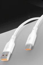 Konfulon DC64 USB to Lightning 1M 3.0A Hızlı Şarj Kablo - Beyaz - Görsel 2