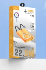 Joko J39 10.000 mAh 20W PD Dahili Kablolu Magsafe Powerbank - Turuncu - Görsel 6