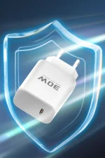 Joko JK89 30W Type-C Çıkışlı Ekstra DC66 1M Type-C to Lightning Kablolu PD Şarj Cihazı - Beyaz - Görsel 2