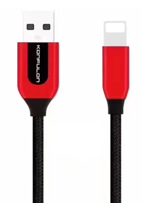 Konfulon S51 Lightning Kablo iphone Uyumlu 1M 3A - Kırmızı