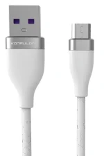 Konfulon S82 Seramik Uçlu Micro USB Kablo 1M 3.1A - Beyaz