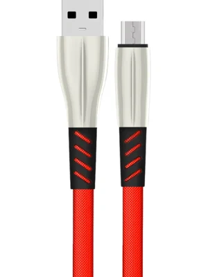 Konfulon S88 Metal Uçlu Micro USB Kablo 1M 2.4A - Kırmızı