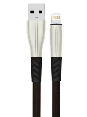 Konfulon S89 Metal Uçlu Lightning Kablo iphone Uyumlu 1M 2.4A - Siyah