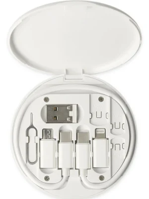 Konfulon SN06 3in1 Kablo ve Kart Düzenleyici - Beyaz