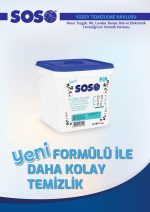 5 adet X 250 Yaprak - Soso Kova Beyaz Sabun Kokulu Sirkeli Karbonatlı Yüzey Temizleme Mendili - Görsel 3