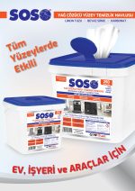 1 adet X 250 Yaprak - Soso Özel Formüllü Kova Yağ Çözücü Yüzey Temizleme Mendili - Görsel 2