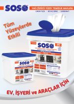 6 adet X 250 Yaprak - Soso Özel Formüllü Kova Yağ Çözücü Yüzey Temizleme Mendili - Görsel 2