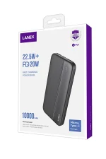 Lanex LP01 10.000 mAh 22.5W PD Hızlı Şarj Powerbank - Siyah - Görsel 5