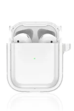Movenchy Airpods 4 (4.nesil) Shiny Şeffaf Kılıf - Beyaz - Görsel 2
