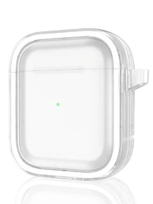 Movenchy Airpods 4 (4.nesil) Shiny Şeffaf Kılıf - Beyaz