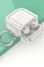 Movenchy Airpods 4 (4.nesil) Shiny Şeffaf Kılıf - Siyah - Görsel 3
