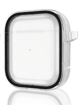 Movenchy Airpods 4 (4.nesil) Shiny Şeffaf Kılıf - Siyah