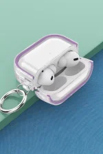 Movenchy Airpods Pro 2 (2.nesil) Shiny Şeffaf Kılıf - Mor - Görsel 2