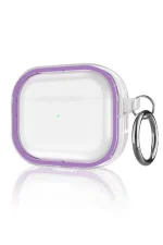 Movenchy Airpods Pro 2 (2.nesil) Shiny Şeffaf Kılıf - Mor