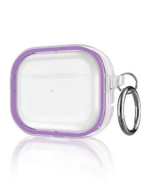 Movenchy Airpods Pro 2 (2.nesil) Shiny Şeffaf Kılıf - Mor