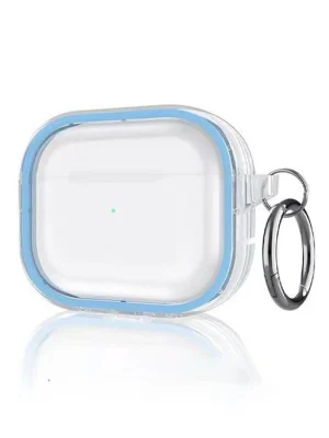 Movenchy Airpods Pro 2 (2.nesil) Shiny Şeffaf Kılıf - Sierra Blue