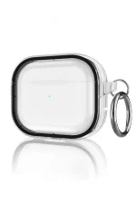 Movenchy Airpods Pro 2 (2.nesil) Shiny Şeffaf Kılıf - Siyah