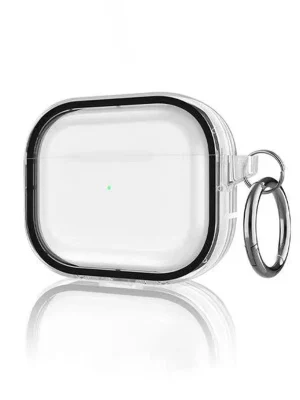 Movenchy Airpods Pro 2 (2.nesil) Shiny Şeffaf Kılıf - Siyah