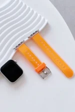 Movenchy Watch 38mm Jelly Silikon Kordon - Turuncu - Görsel 2