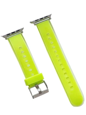 Movenchy Watch 38mm Jelly Silikon Kordon - Yeşil