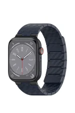 Movenchy Watch 45mm Carbon Steel Kordon - Lacivert