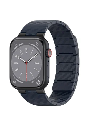 Movenchy Watch 45mm Carbon Steel Kordon - Lacivert