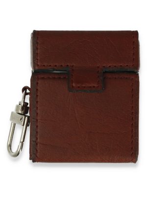 Newface Airpods 2 (2.nesil) Deri Kılıf - Bordo