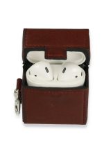 Newface Airpods 2 (2.nesil) Deri Kılıf - Bordo - Görsel 2